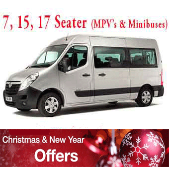 minibus rental christmas