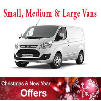 transit van hire christmas